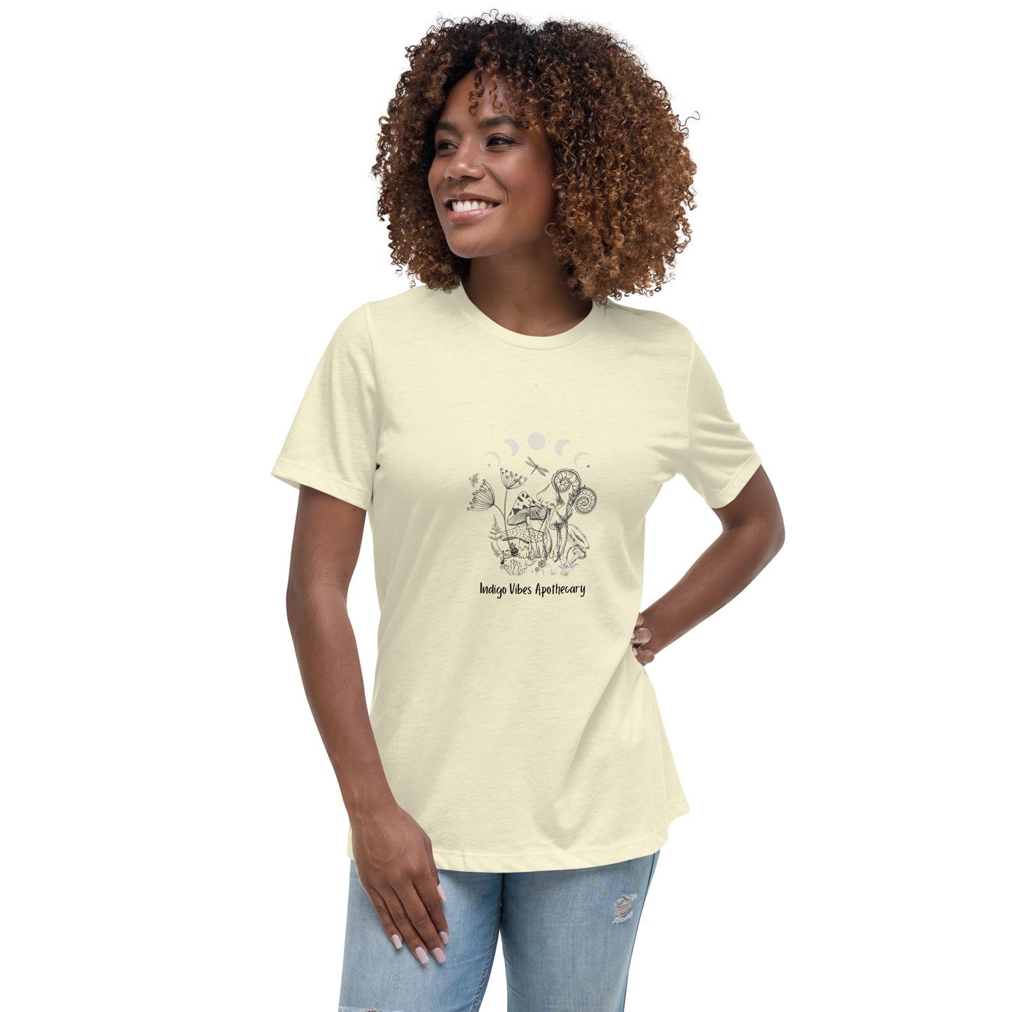 Moon and Mushroom Garden T-shirt