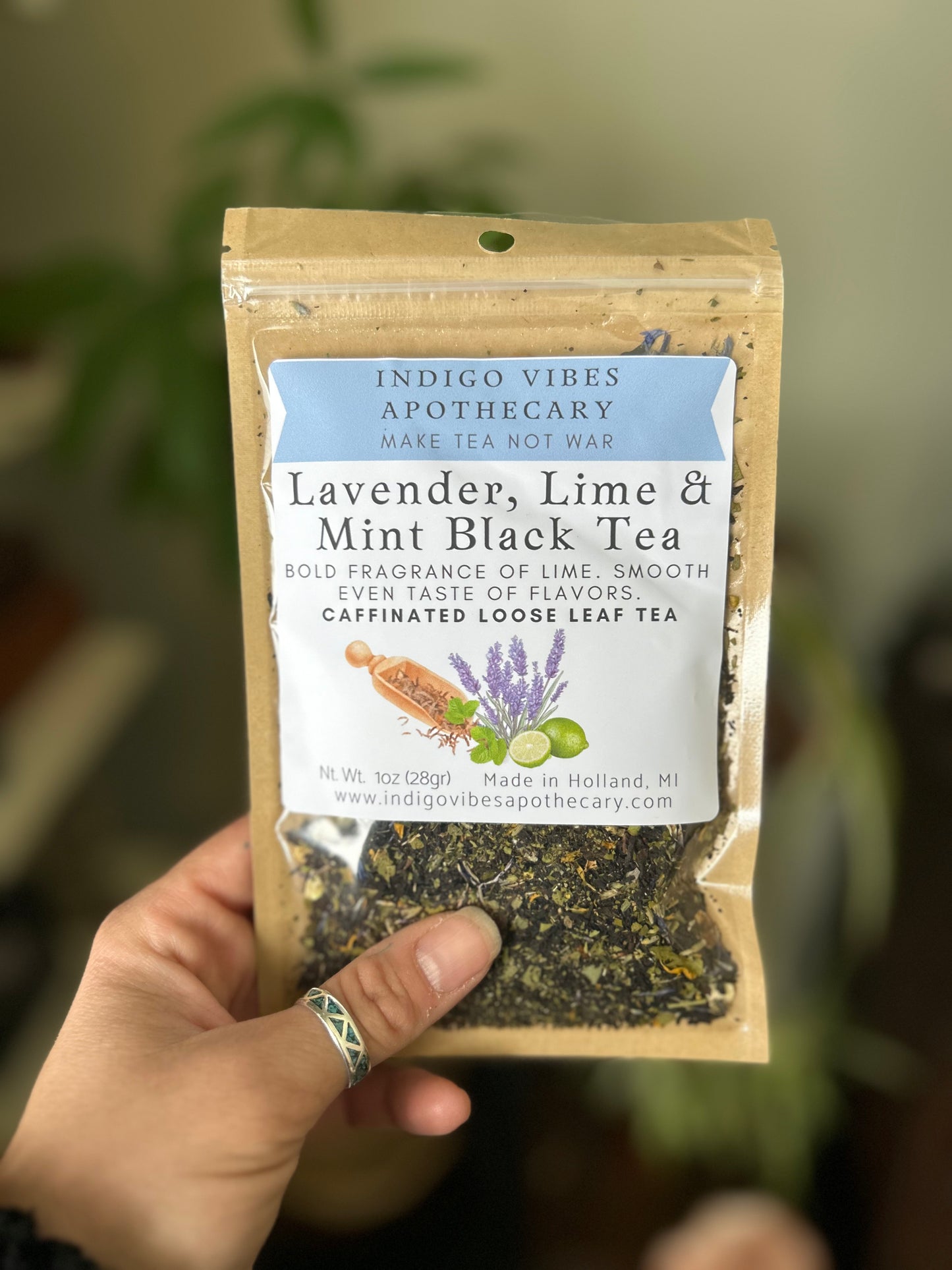 Lavender Lime Mint Black Tea - 1.8z canister