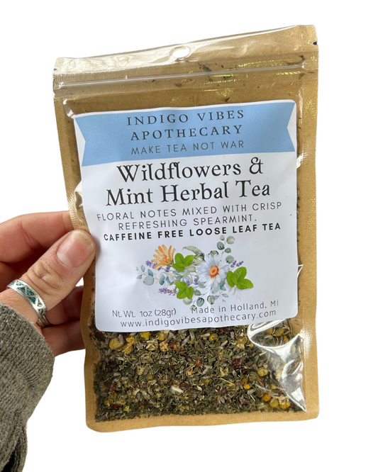 Wildflowers and Mint Herbal Tea