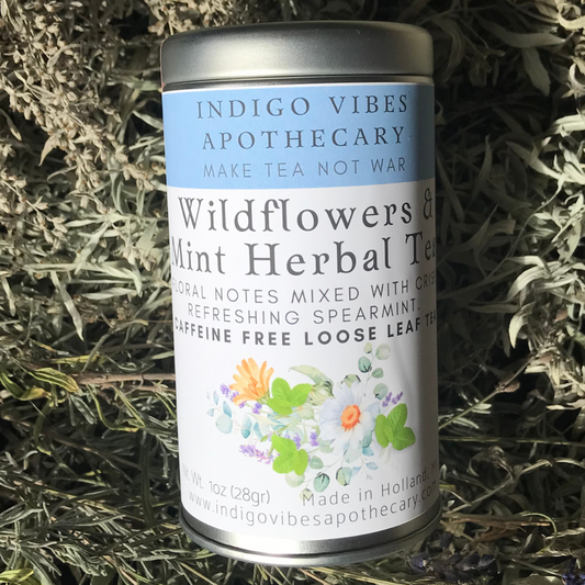 Wildflowers and Mint Herbal Tea - 1oz Canister