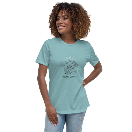Moon and Mushroom Garden T-shirt